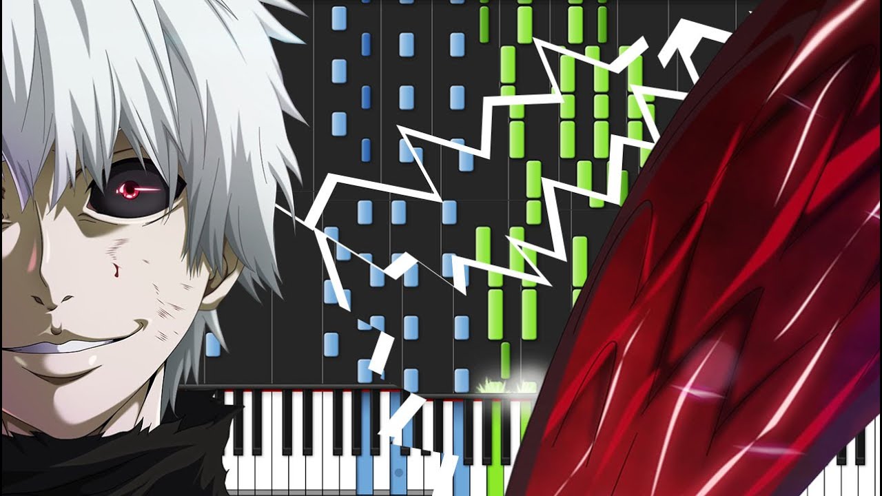 Unravel - Tokyo Ghoul (Opening) [Piano Tutorial] (Synthesia) // Animenz