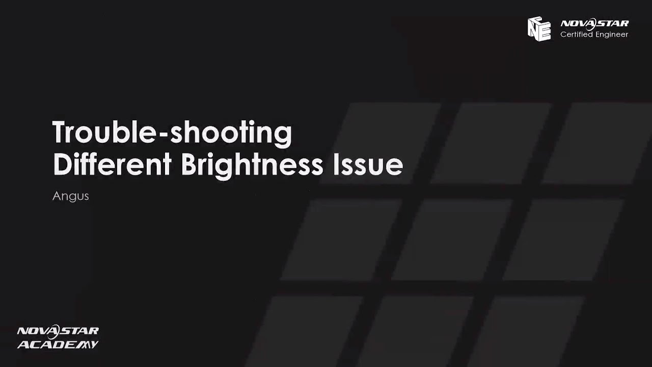 Troubleshooting - Different Brightness Issue