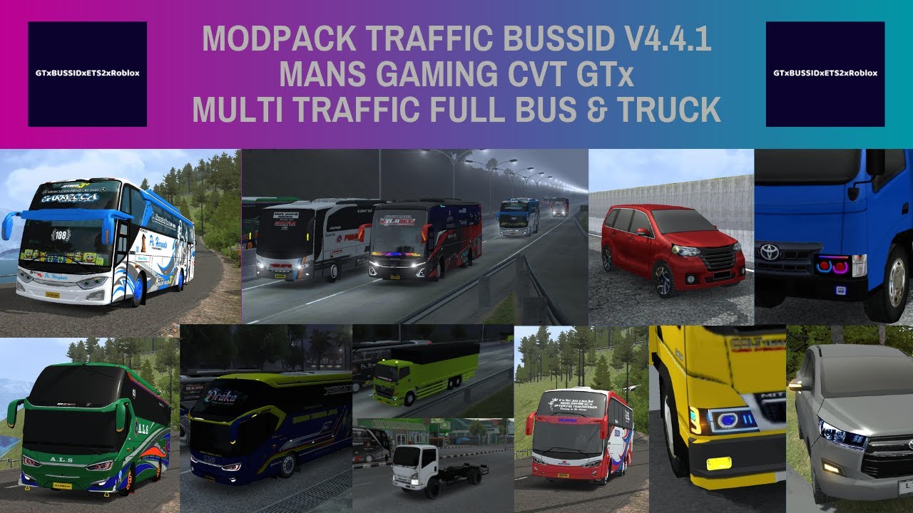 SHARE! KODENAME TRAFFIC MODPACK FULL BUS & TRUCK BUSSID V4.4.1 | GTx