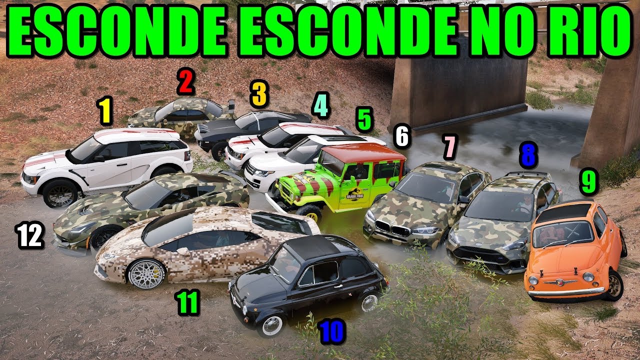 ESCONDE ESCONDE SUBINDO O RIO - FORZA HORIZON 3 - GAMEPLAY - ZOIOOGAMER