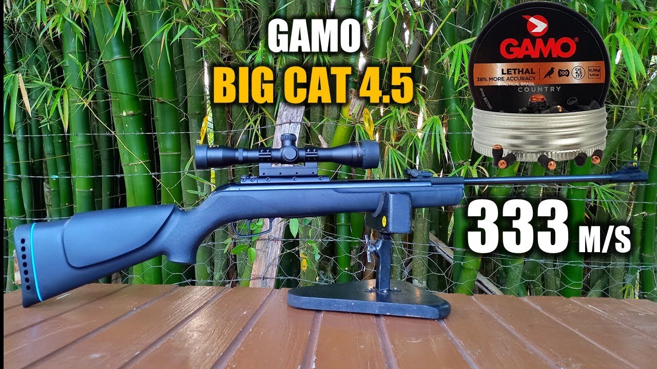 GAMO BIG CAT IGT 60KG ! TESTEI COM O GAMO LETHAL