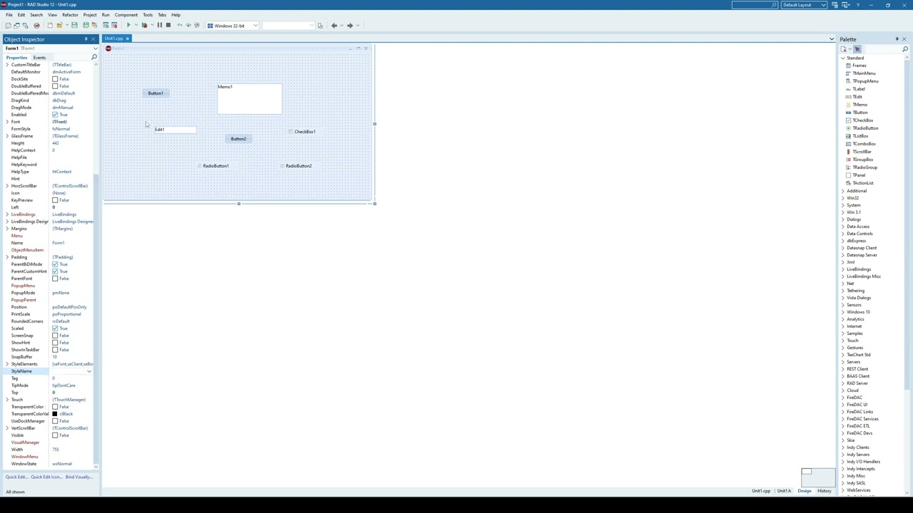 C++ Builder - Application Styles & Skins
