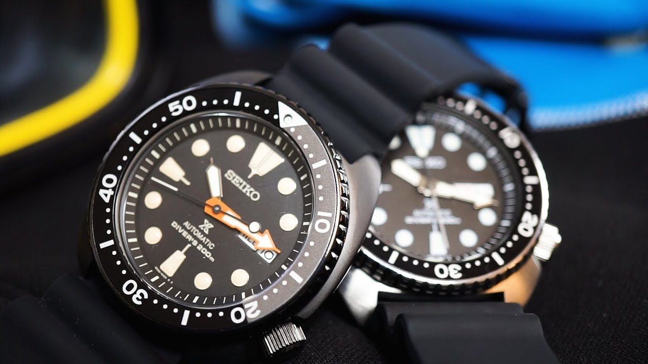 Chrono24 Unboxing - Seiko Turtle SRP777K1 vs. Seiko Black Ninja Turtle SRPC49