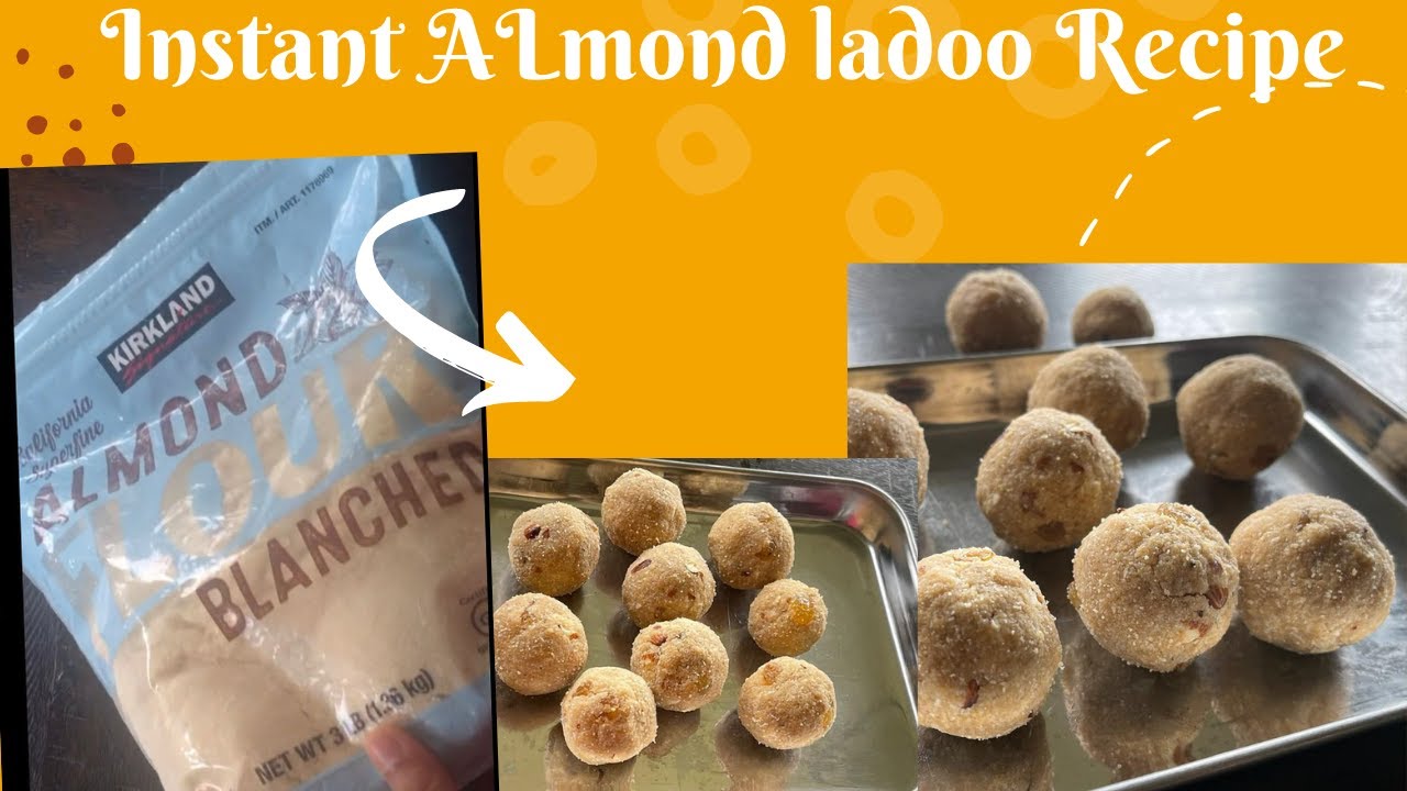 Instant Ladoo|Recipe|Costco Almond Flour Ladoo|Badam Ladoo Recipe|Energy Balls with Jaggery