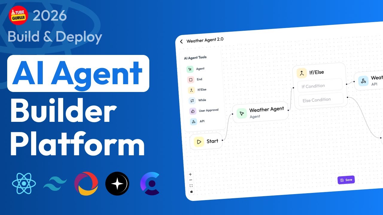Build & Deploy AI Agent Builder Platform using NextJs, React, Convex, Arcjet