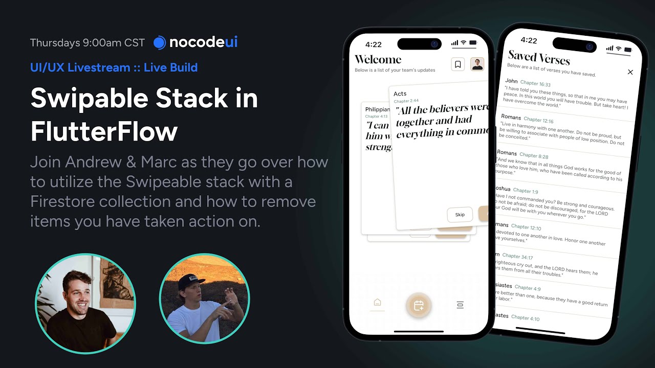 Future of Ai & Nocode Thoughts x Building with Swipable Stack in FlutterFlow.