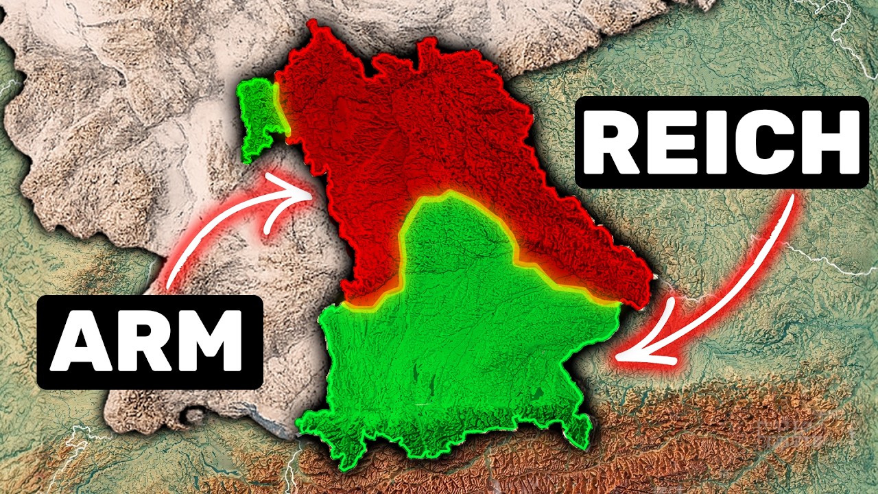 Warum ist Süd-Bayern unfassbar reich aber der Norden nicht?