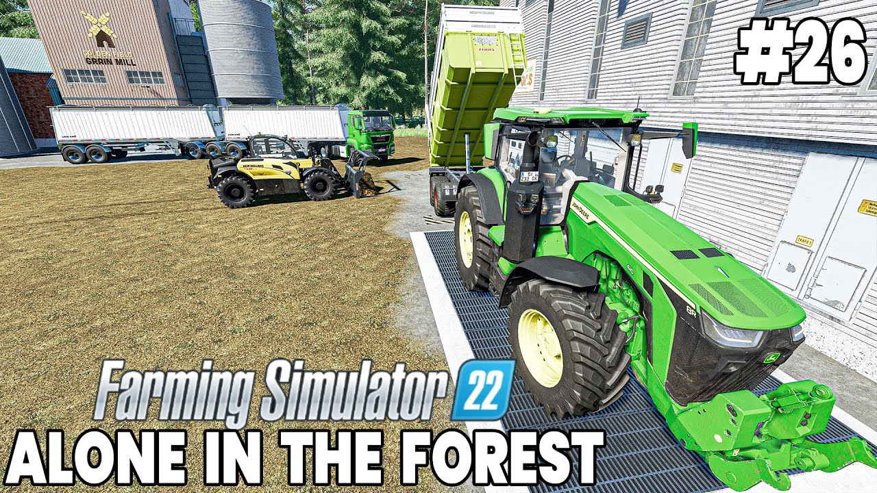 Building Massive Production Factories in the FOREST - Farming Simulator 22 Timelapse
