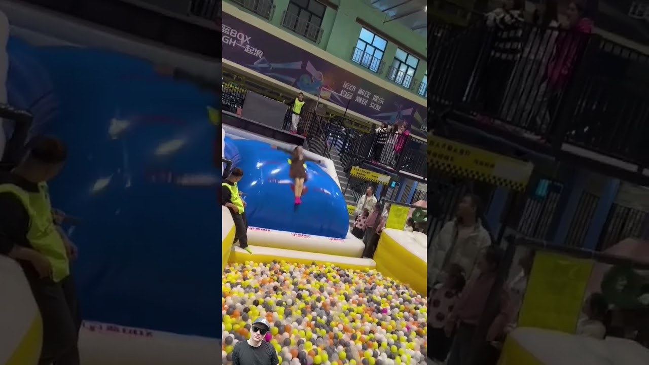 Trampolinsprung #Lachen #lustige #Reaktion #Trampolin #Shorts