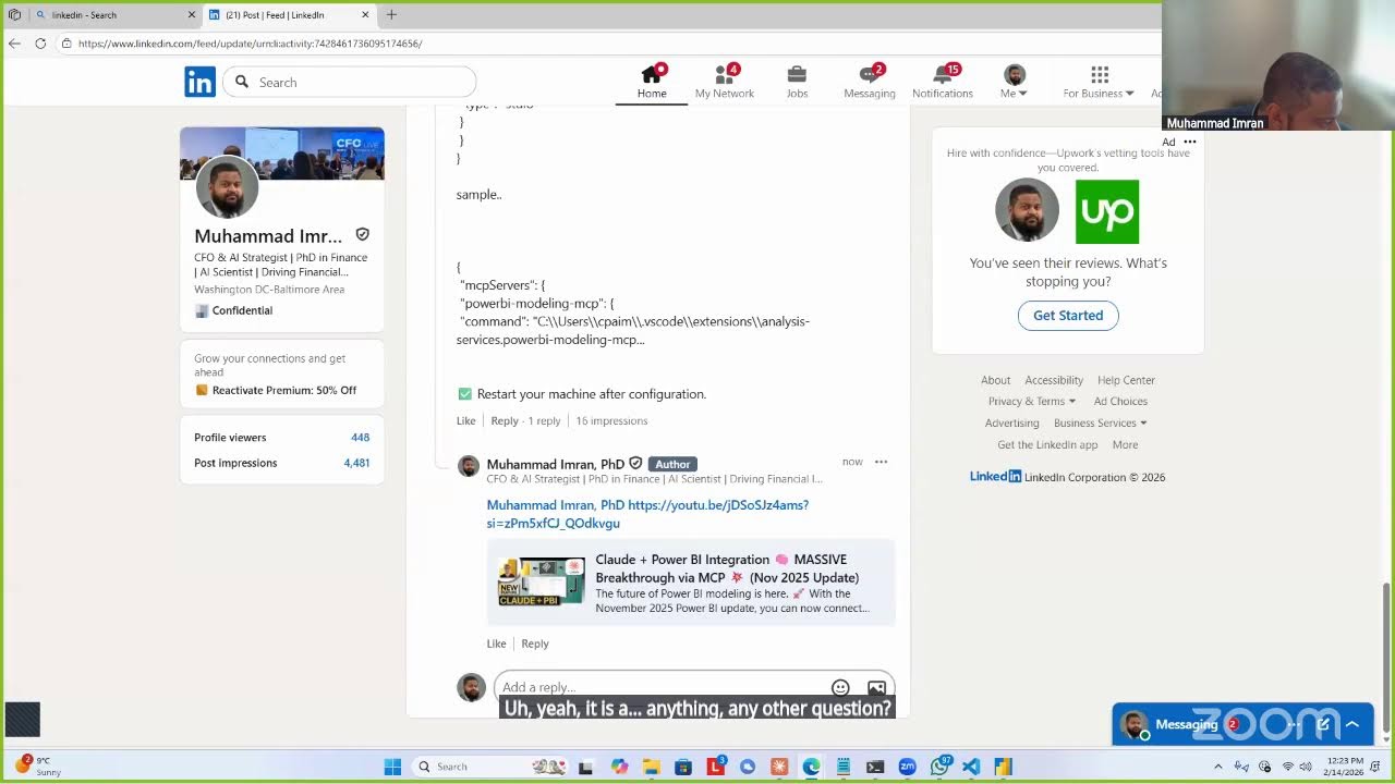 Webinar on Power Bl Just Leveled Up: Claude + Model Context Protocol (MCP) Integration