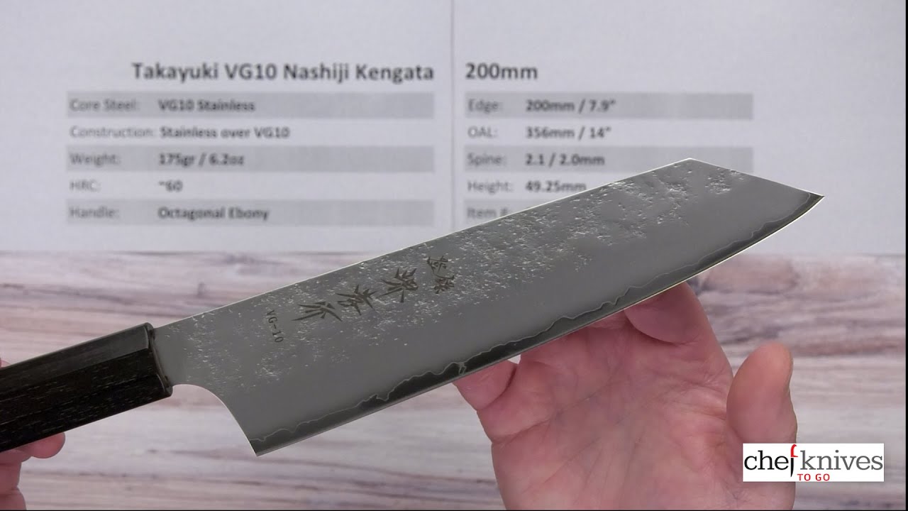 Takayuki VG10 Nashiji Kengata 200mm Quick Look