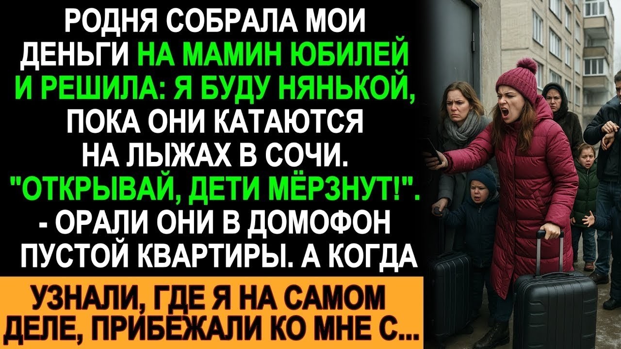 Родные решили сдать мне своих детей и свалить в Сочи… Но я приготовила им неожиданный сюрприз