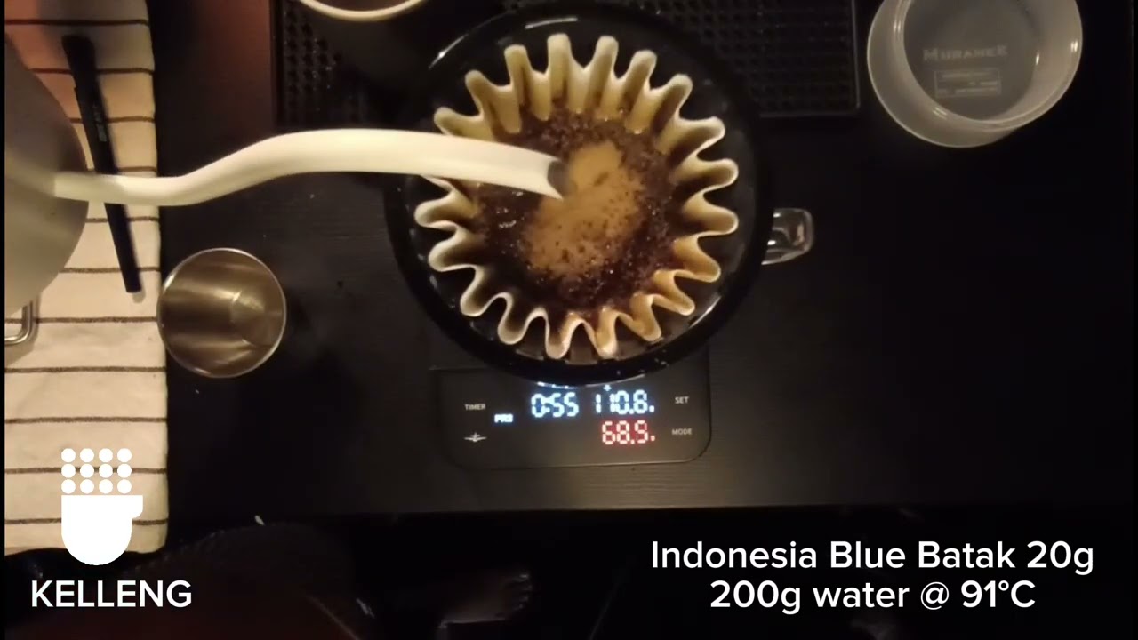 Indonesia Blue Batak, wet hulled - light roasted with Timemore B75