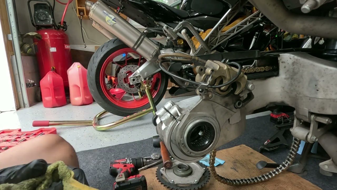 Aprilia Futura Rear Axle and King Bearing Check
