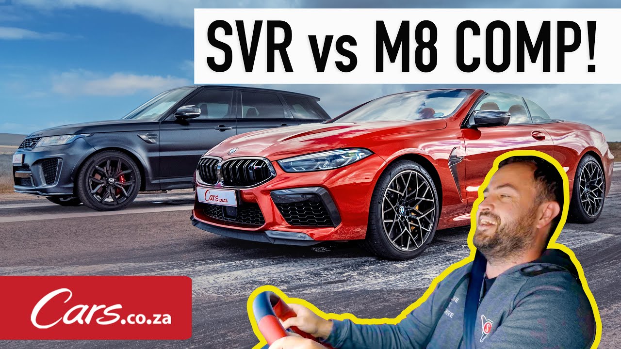 Drag race! BMW M8 Competition vs Range Rover Sport SVR - standing and rolling start