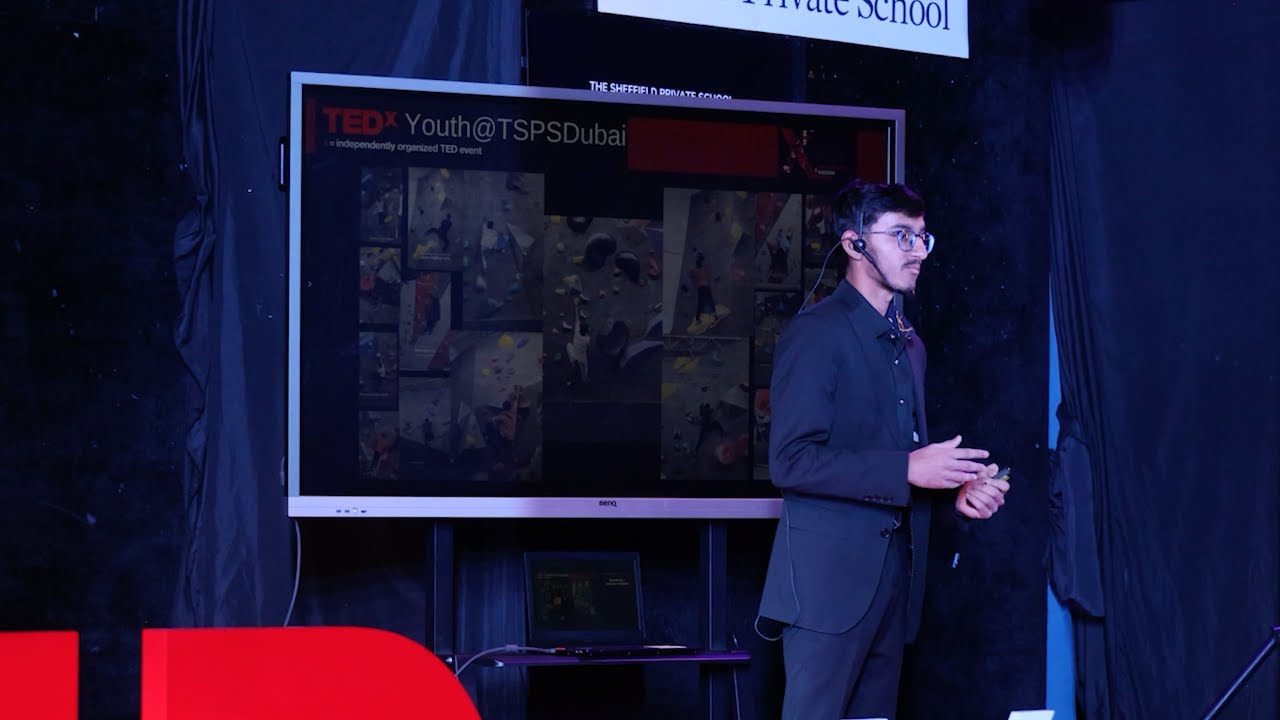 Climbing Walls, BreakingLimits The Hidden Lessons of Bouldering | Rushil Mehta | TEDxYouth@TSPSDubai