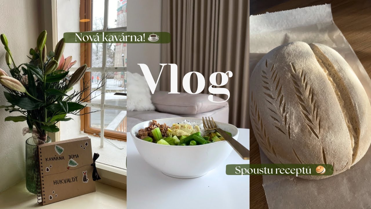 Vlog // Plno receptů, pečení a nová kavárna! 🥯☕️