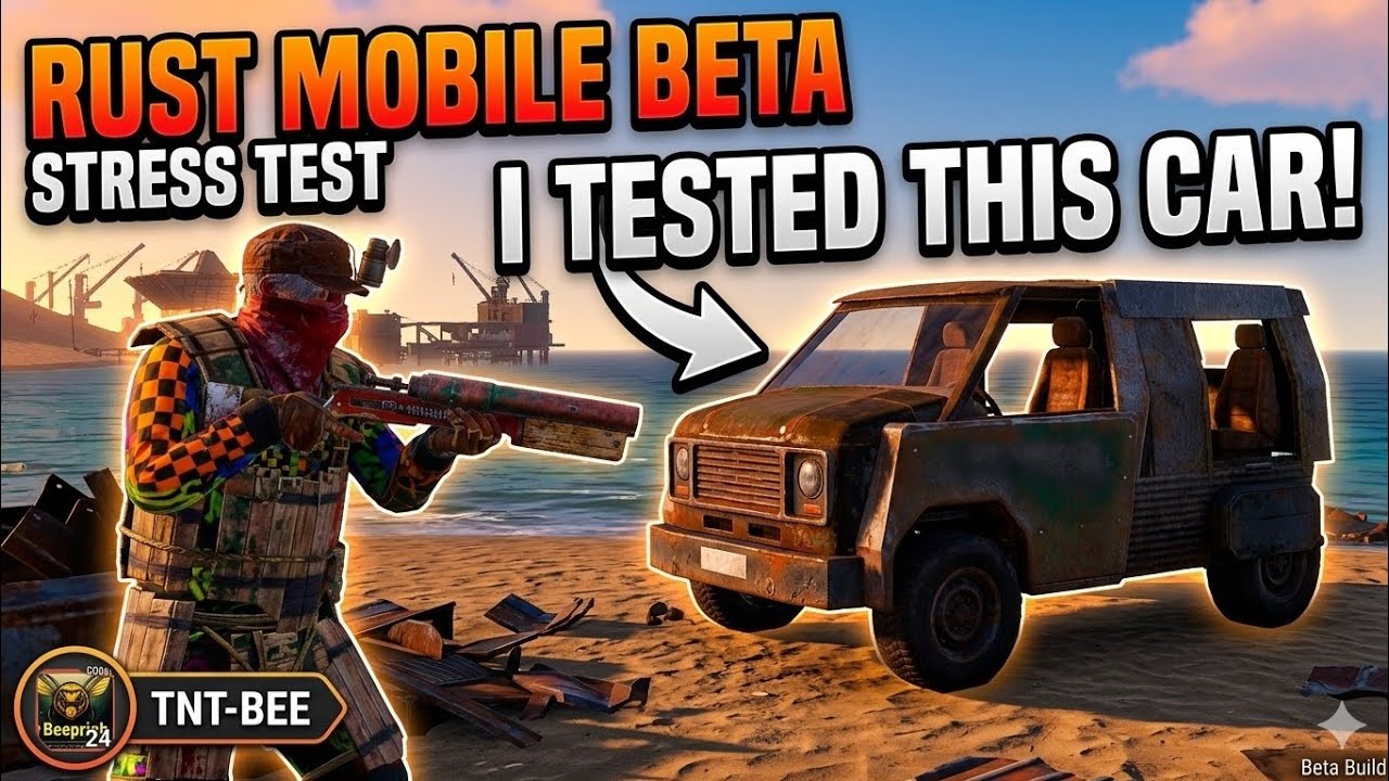 Rust Mobile Beta Stress Test: I Tested the Abandoned Car.. Unexpected Results! 