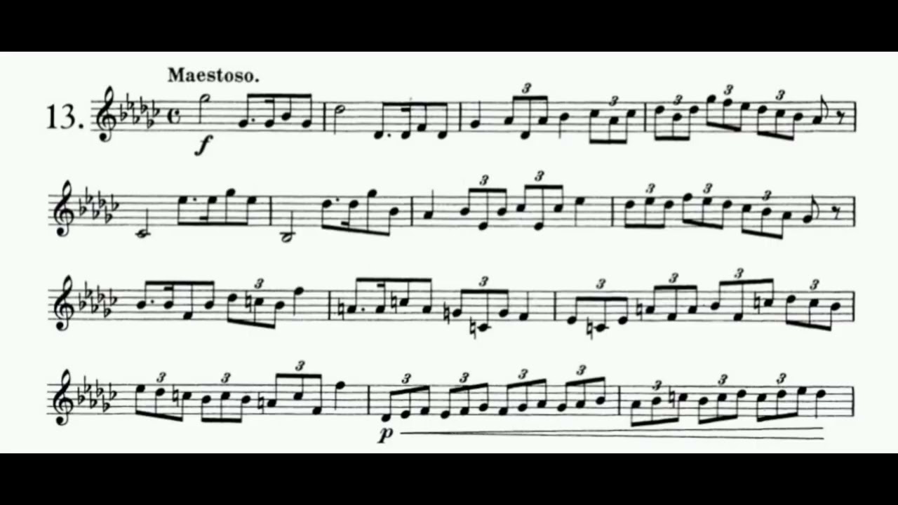 Oskar Böhme - 24 Melodic Studies No.13