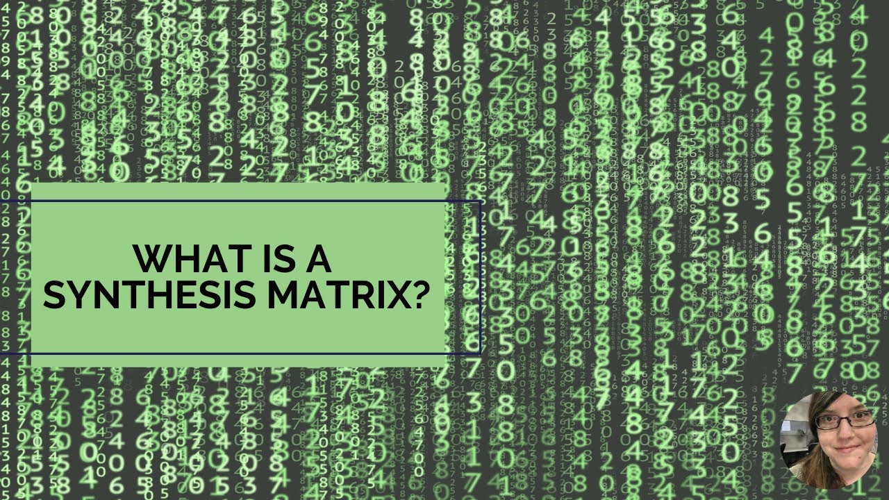 What is a Synthesis Matrix?