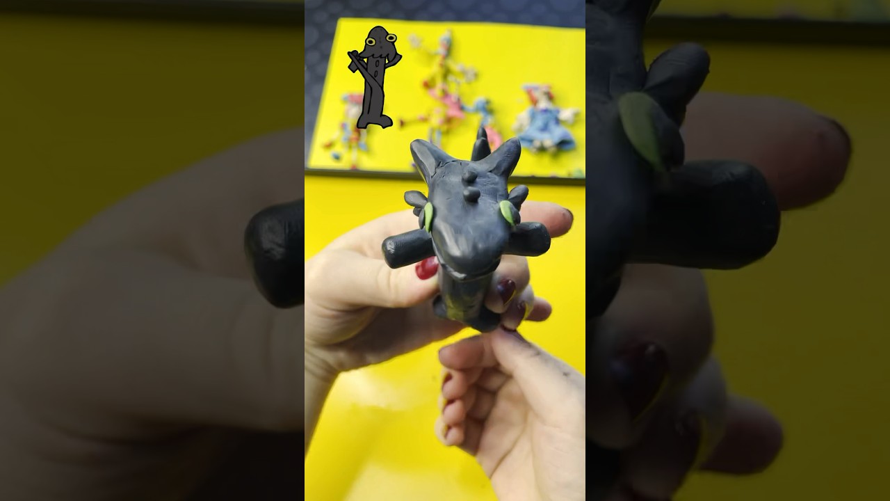 Toothless dance meme #dragon #toothless #animation #meme #plasticine #diy #edit #greenscreen