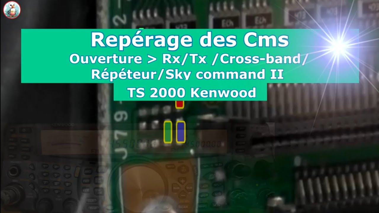 TS 2000 Kenwood repérage des Cms pour ouverture Rx/Tx/Cross-band/Répéteur/Sky command II