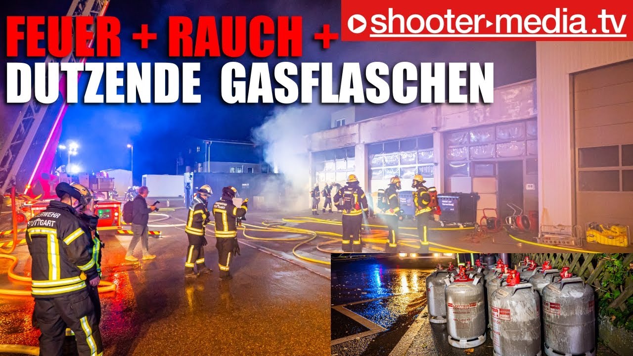⚠️  Gefahr durch dutzend Gasflaschen bei Brand  ⚠️ | 🔥 Feuer in Schreinerei  🔥|  2. Alarm