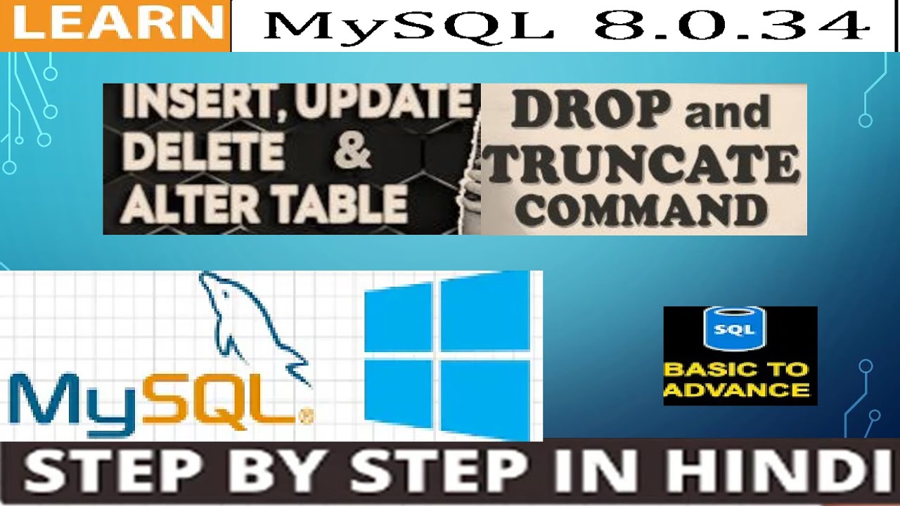 INSERT, UPDATE, DELETE,  ALTER, SELECT,  TRUNCATE & DROP Query in SQL With Examples