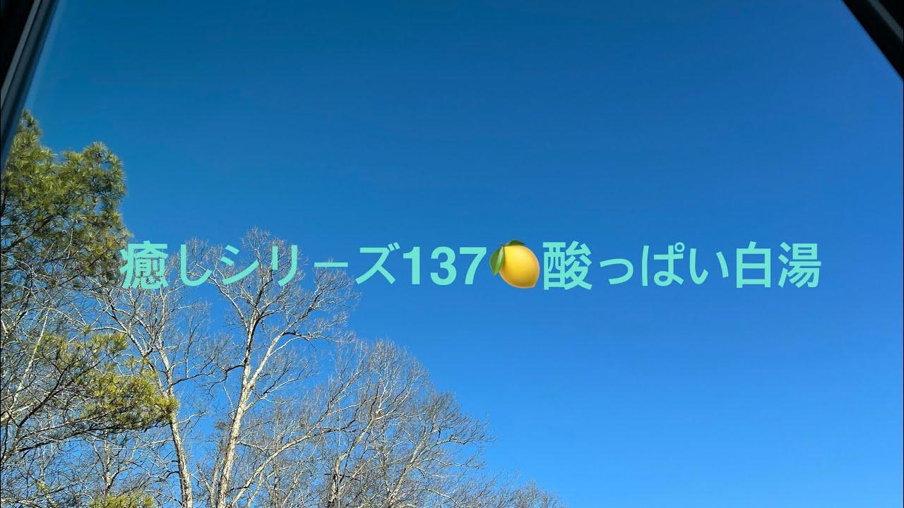 癒しシリーズ137🍋酸っぱい白湯