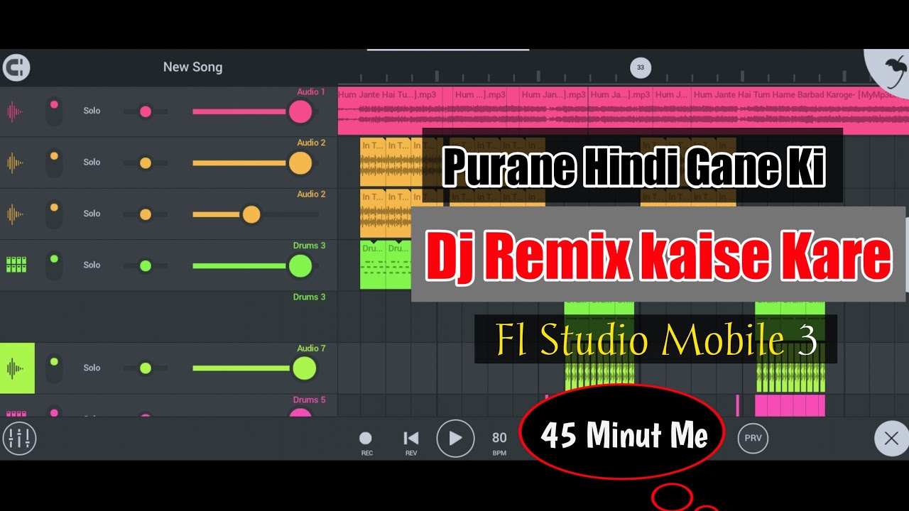 Fl Studio Me Hindi Gane ki Dj Remix Kaise Kare || Purane Hindi Song Ko Dj remix kaise karen