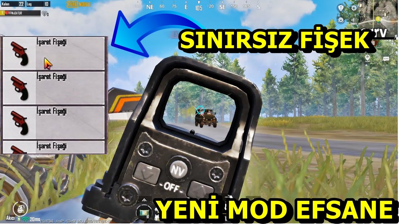 SINIRSIZ FİŞEK  YENİ MOD EFSANE ! SOLO VS SQUAD PUBG MOBİLE