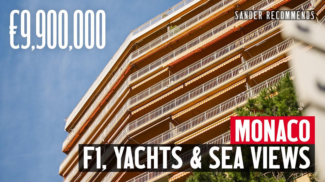 Inside €9,900,000 Monaco Apartment with views of Formula 1 Grand Prix & Yacht Show