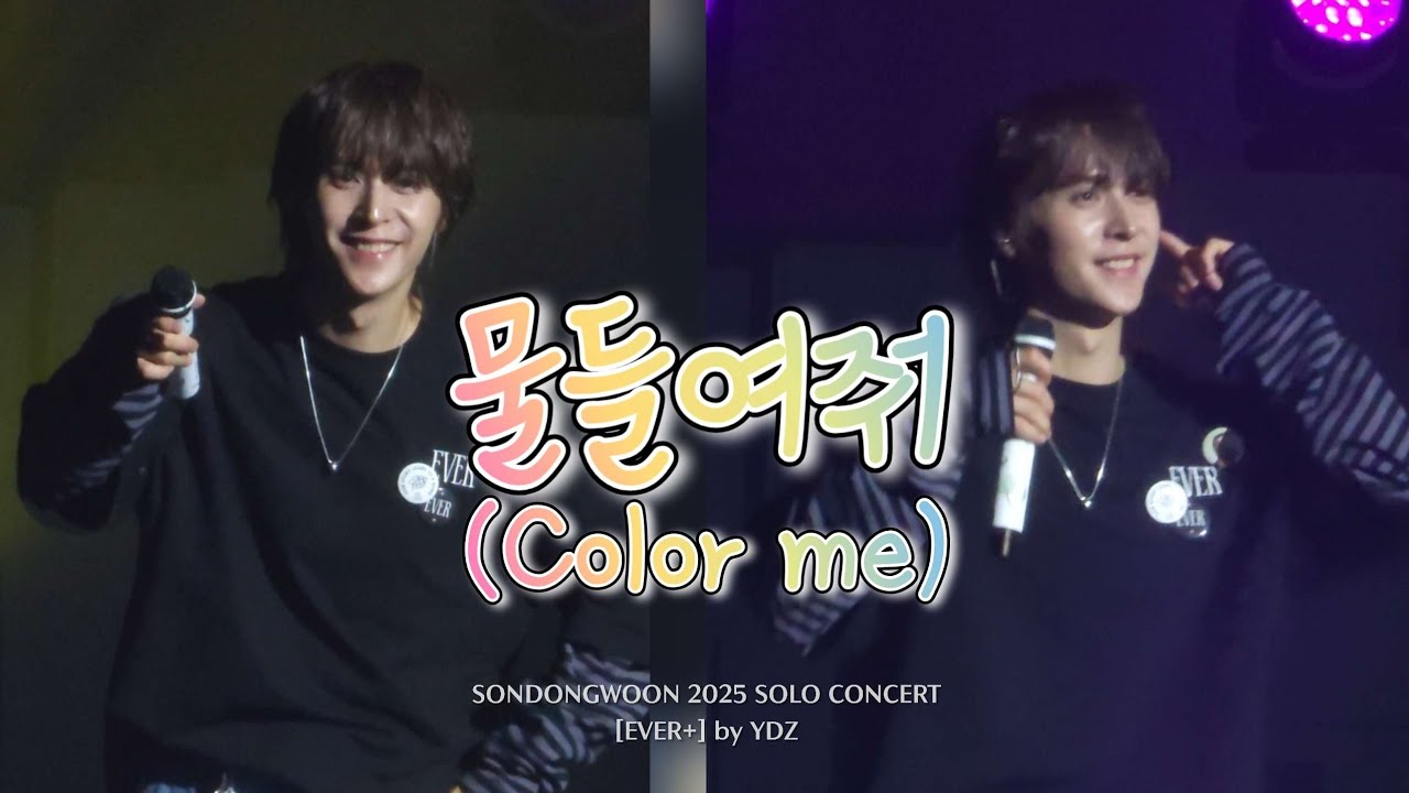 [4K 세로cam] 손동운(SONDONGWOON) - 물들여줘(Color me) | 251213 EVER+