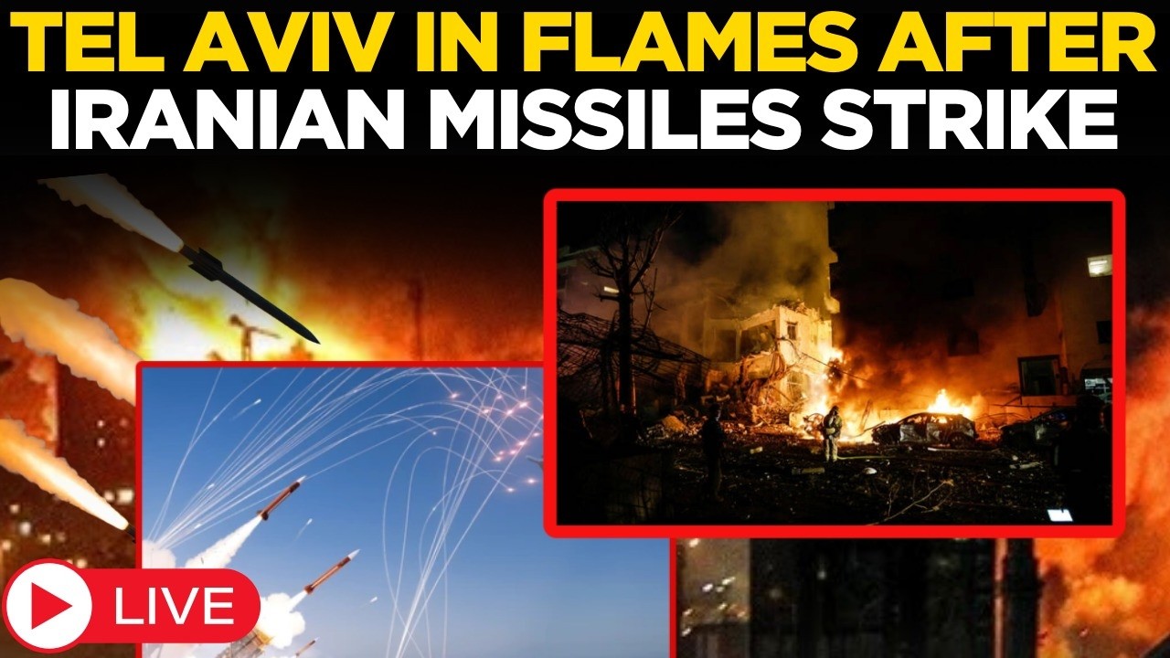 Iran Strikes Israel LIVE: Iran Launches Fresh Missile Strikes on Israel | Tel Aviv | Jerusalem Hit