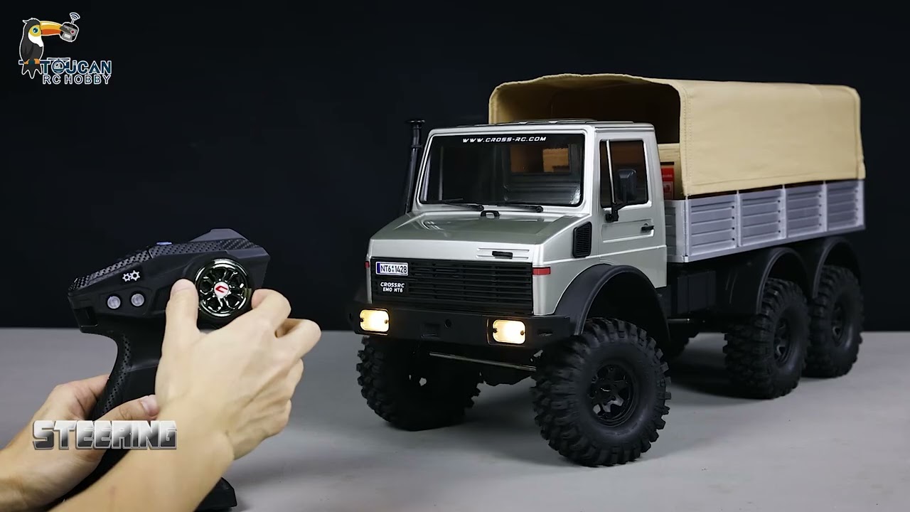 LET'S SEE THE POWER OF THE 1/10 CROSSRC EMO NT6 6X6 RC CRAWLER!