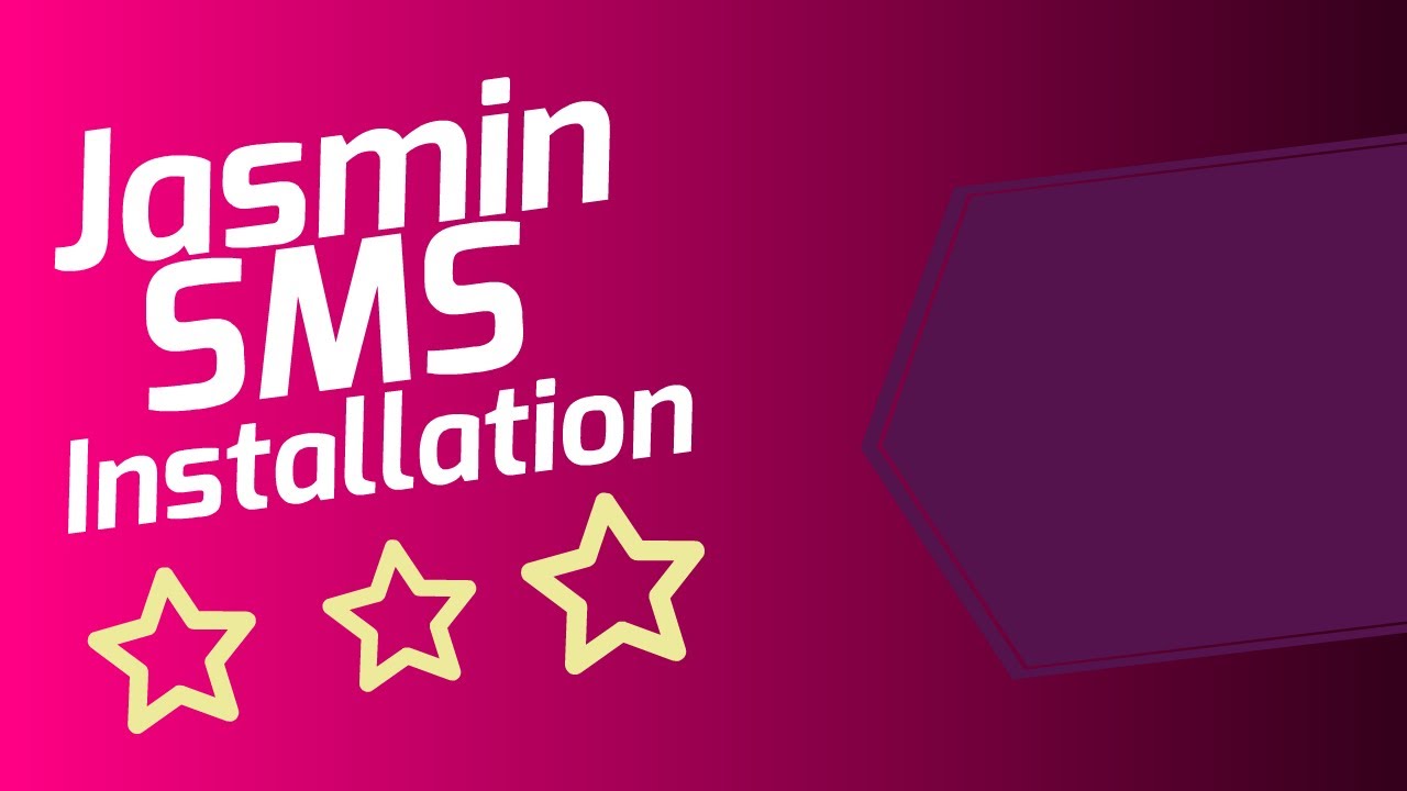 How to install and configure Jasmin SMS Gateway