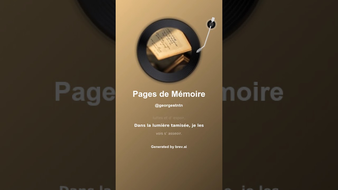 Pages de Mémoire