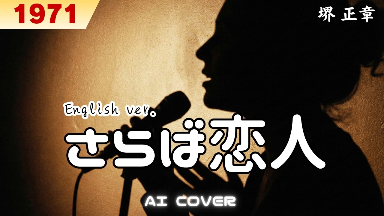 堺 正章「さらば恋人」┋AI アレンジ 英語版 リミックス カバー曲【歌詞/Lyrics】