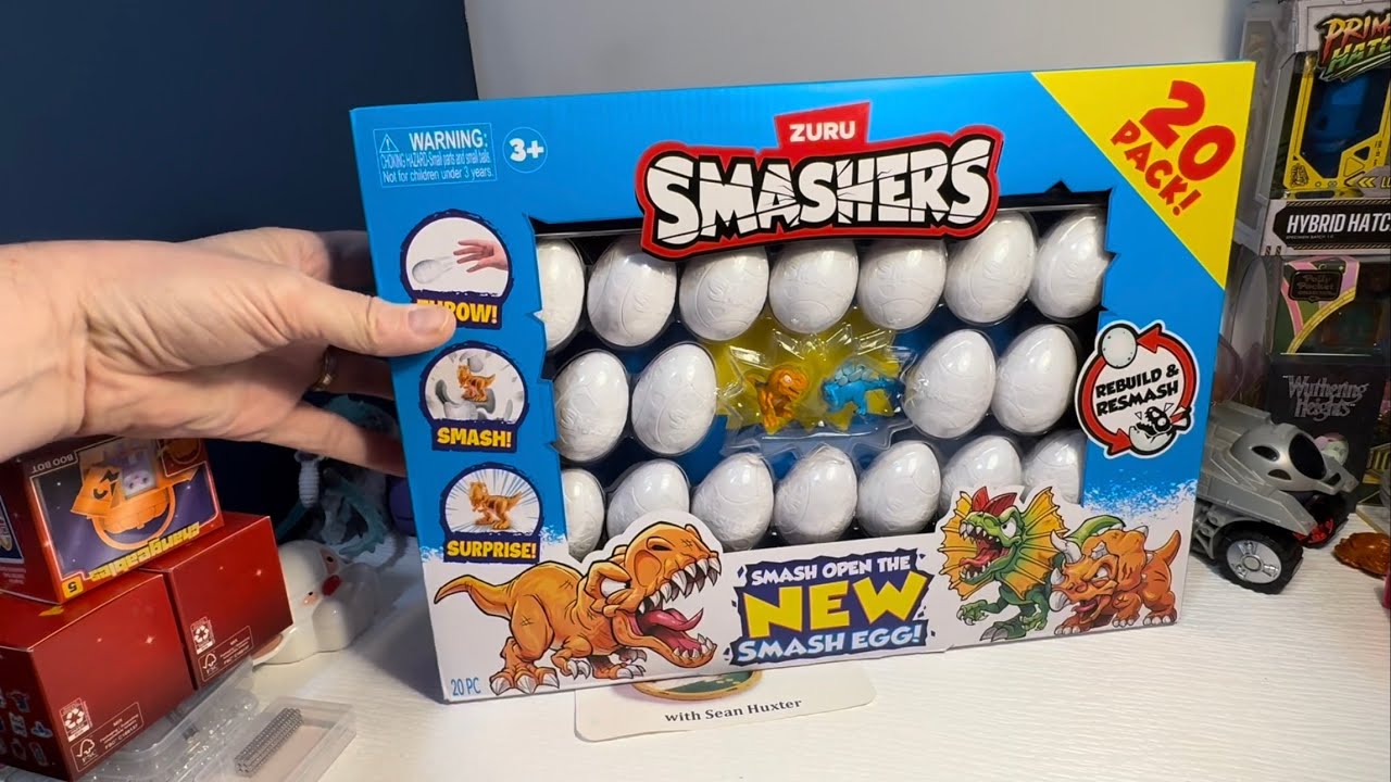 Открываем новый набор из 20 яиц Smashers от Zuru!!