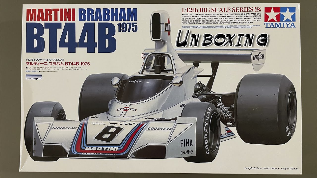 Unboxing: 1/12 Brabham BT44B 1975 from Tamiya (1/12ブラバムBT44B1975からタミヤ)