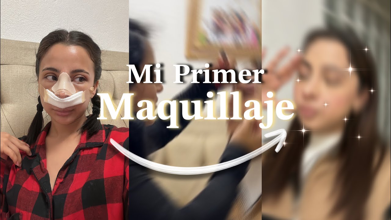 💄✨ Me maquillé por primera vez después de mi rinoplastia… (mi reacción real) 🤍 || Kimberly Luna 