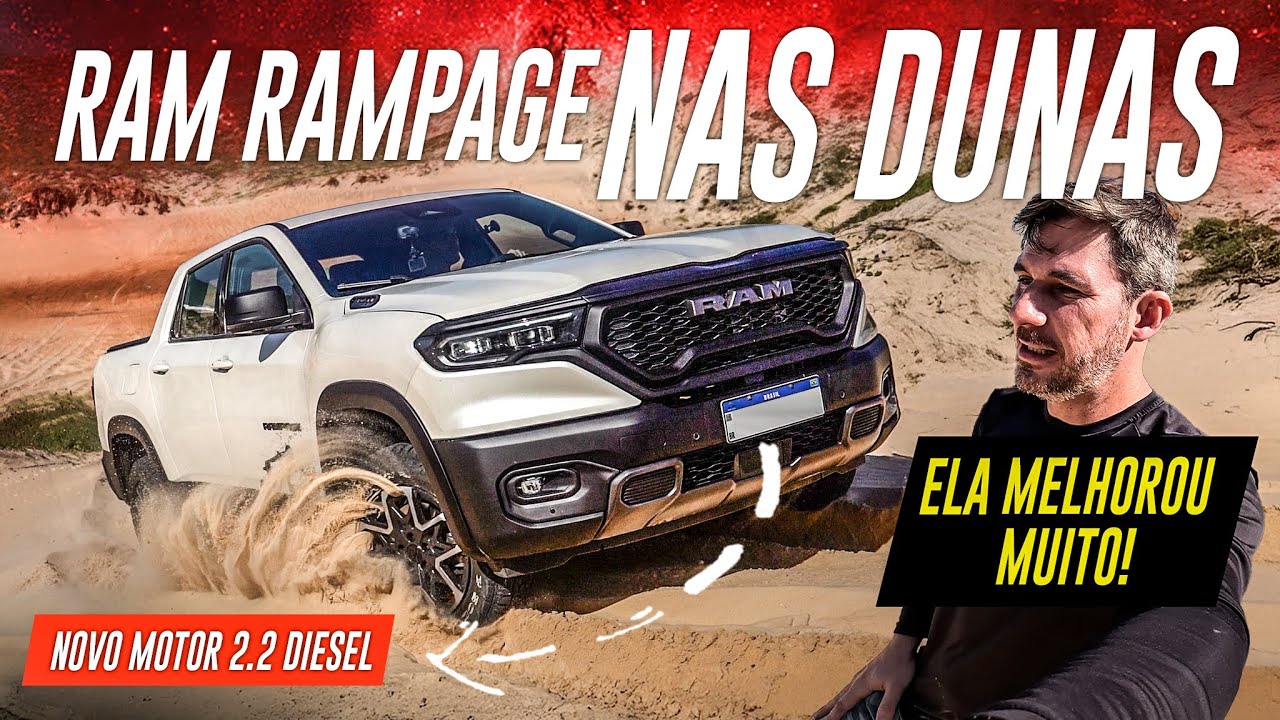 Ram Rampage 2026 2.2 Diesel 4x4 Teste Off Road Trilha Dunas! Melhor que Ford Maverick e Fiat Toro?