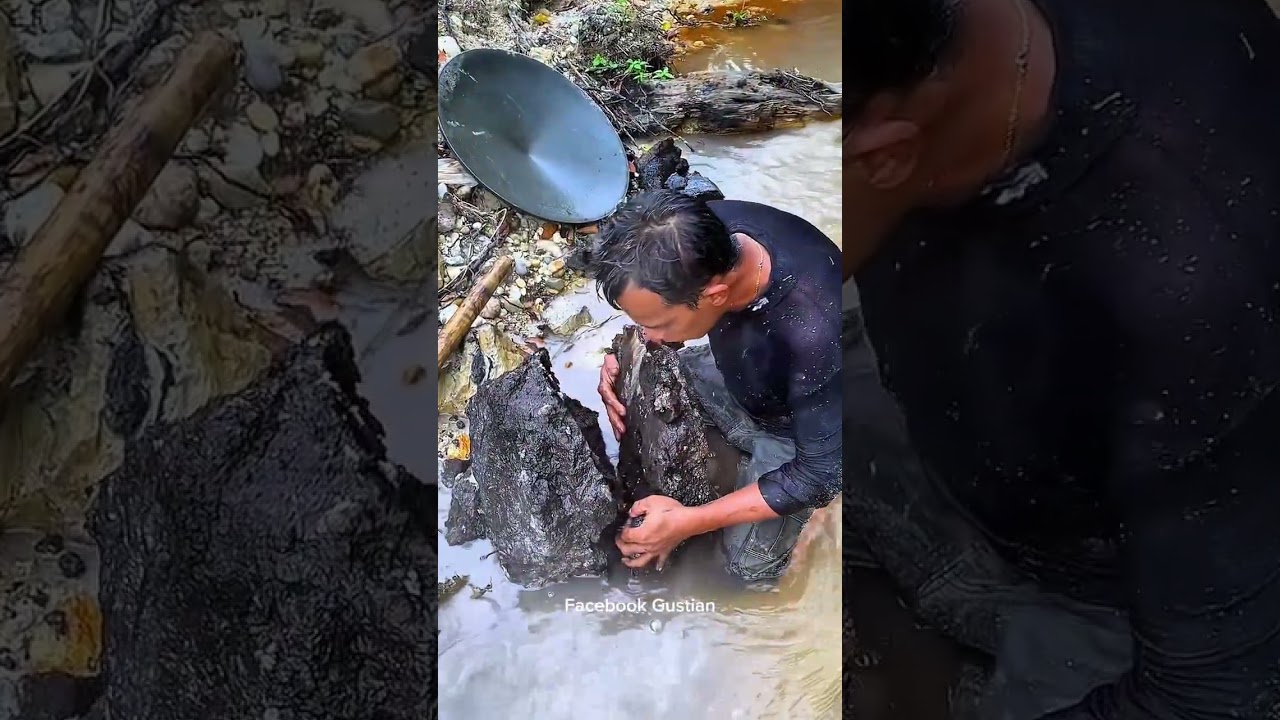 characteristics of black material containing hundreds to millions of precious metals😱⚒️