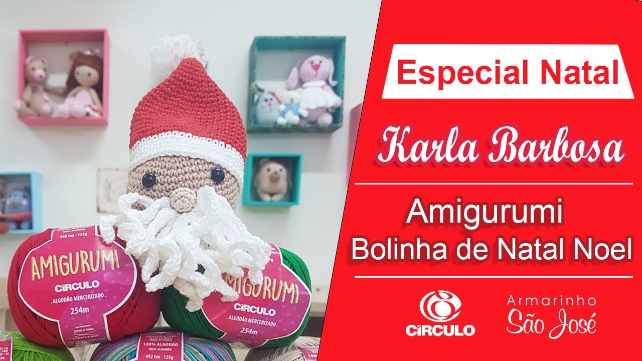 Como Fazer Bolinha de Natal Papai Noel
