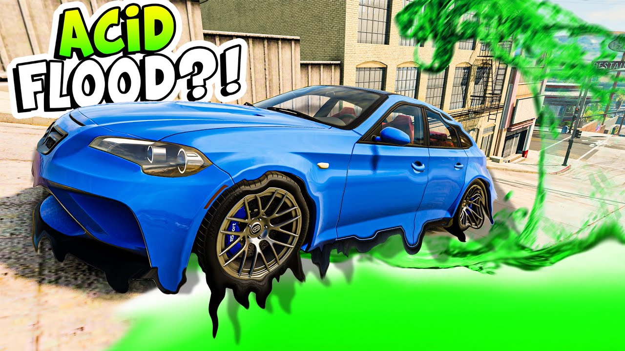 Escaping a RISING ACID FLOOD?! (BeamNG Drive Gameplay)
