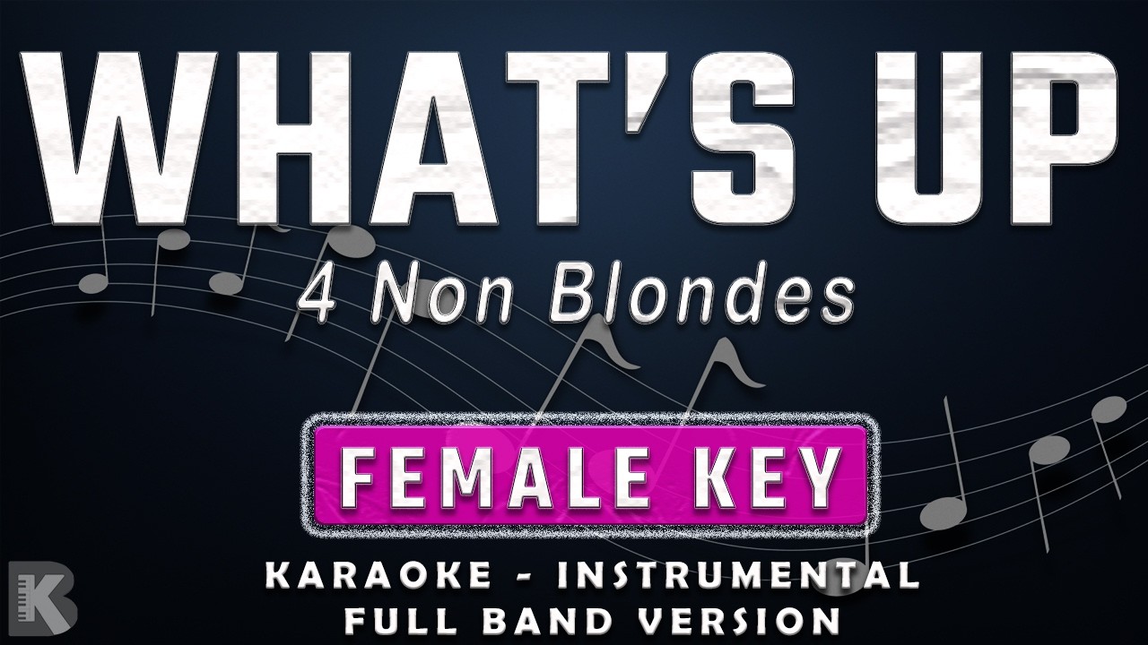 WHAT'S UP - FEMALE KEY - FULL BAND KARAOKE - INSTRUMENTAL - 4 NON BLONDES