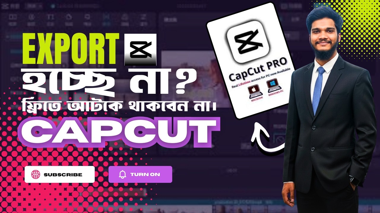 CapCut Editing Tutorial Bangla | Free vs Pro Export Problem
