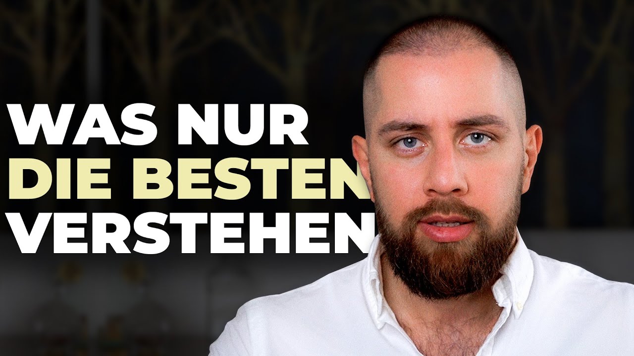 Verstehe diese 3 Dinge oder gehe unter mit den anderen...