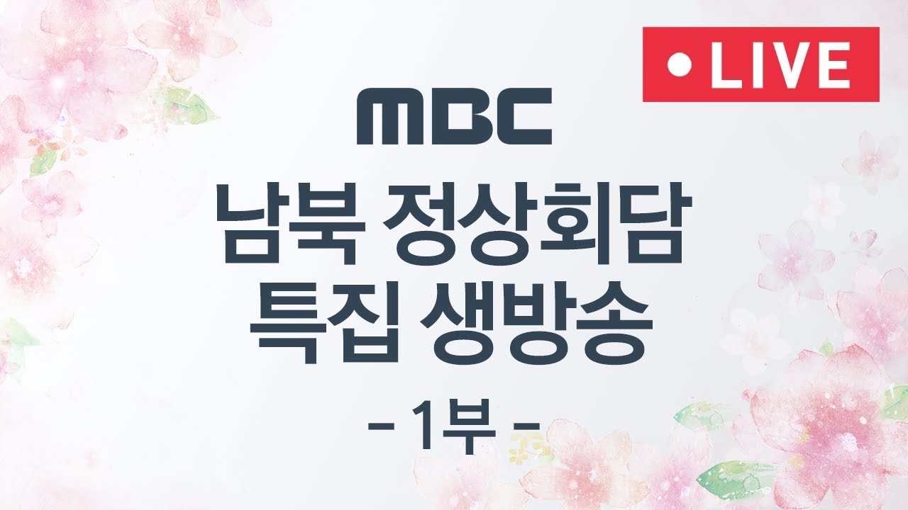 남북정상회담 특별생방송 1부 '청와대 출발 - 역사적 첫 만남 - 회담 시작 - 평양냉면으로 웃음꽃'