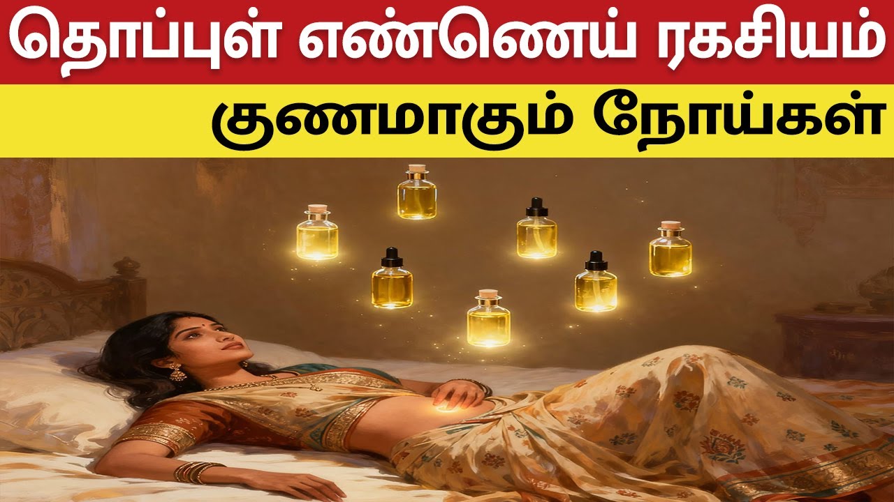 எந்த எண்ணெய் எப்படி வைத்தால் நோய்கள் குணமாகும்? | Yoga Navel Oil Therapy Secrets - Tamil Health Tips